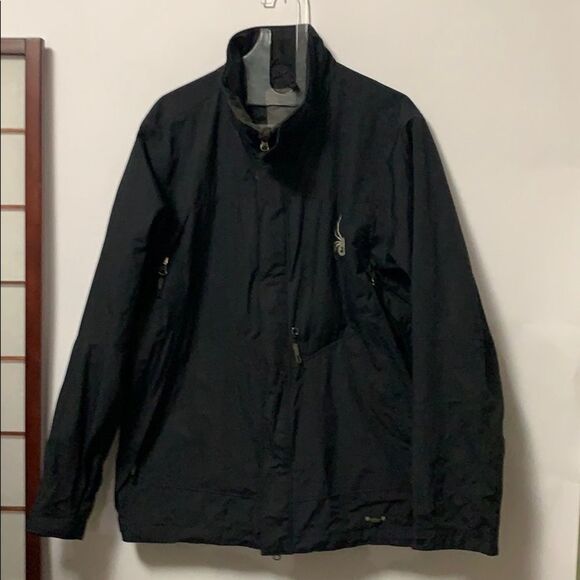 SPYDER SPYLON XT MEN’S‎ BLACK JACKET SIZE M - Picture 1 of 8